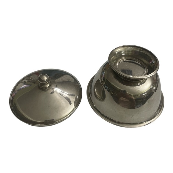 VINTAGE 17 PC. GOLD/SILVER DEMITASSE ESPRESSO SET TRAY, PORCELAIN CUPS & SPOONS - Picture 12 of 15